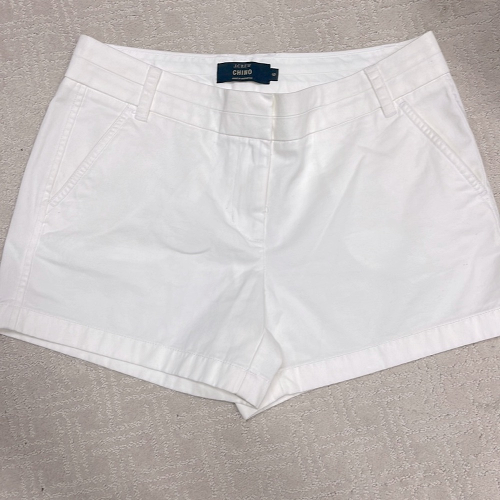 JCrew chino shorts white